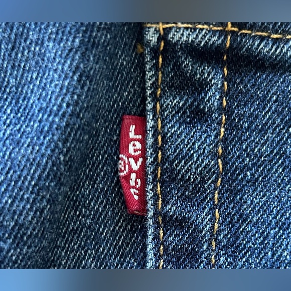 Levi’s Men’s 505 Regular Fit Straight Leg Blue Jeans 42x32 - Picture 3 of 5